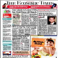 The Economic Times ePaper today online business newspaper featuring stock market news economy finance investments and corporate updates