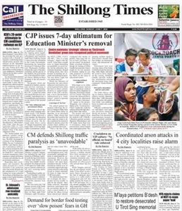 The Shillong Times ePaper today online English newspaper